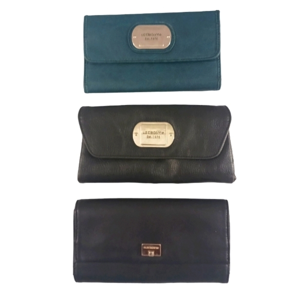 3 Liz Claiborne Leather Wallets Tri-fold - Picture 14 of 14